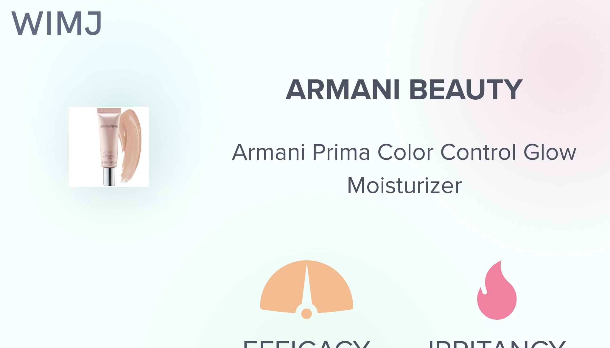 Armani prima color control glow moisturizer deals